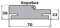 Коробка "Т" ЭКО Капучино МДФ 2070*70*30 (у,п) 