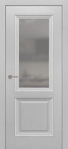 Дверь Шелли серая эмаль со стеклом 600х2000