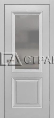 Дверь Шелли серая эмаль со стеклом