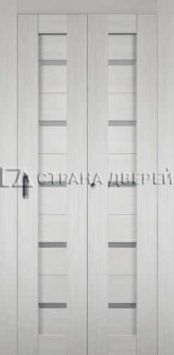 Складная дверь Танго беленый дуб