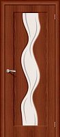 Межкомнатная дверь Вираж-2 Итальянский орех / Art Glass