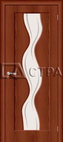 Межкомнатная дверь Вираж-2 Итальянский орех / Art Glass