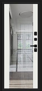 Входная дверь Матрикс-3 Total Black/Off-white