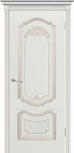 Дверь Гранада ПГ белая эмаль размер (600х1900)