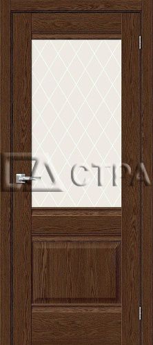 Межкомнатная дверь Прима-3 Brown Dreamline / White Сrystal