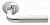 Ручка Morelli "МОЗАИКА" MH-11 SN/CP Цвет - Белый никель/полированный хром