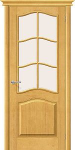 Двери М7 (Медовый) / стекло Сатинато массив сосны 600х2000