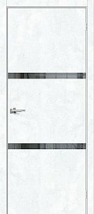 Межкомнатная дверь Браво-2.55 Snow Art / Mirox Grey 600х2000