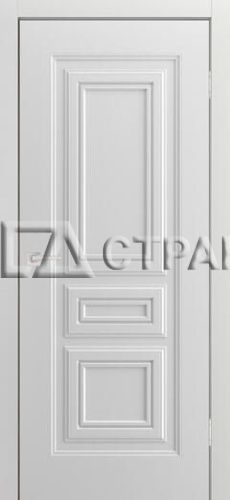 Межкомнатная дверь Титул-5 ПГ белая эмаль